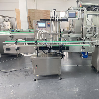 自動ボトル液体詰め機 4頭詰めライン