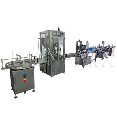 熱したバセリンクリーム 充填機 2ノズル 蓋 密封 レーベルライン