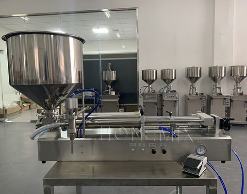 ホリゾンタル消毒剤ゲル充填機 1ノズル 半自動充填機