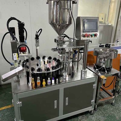 リップグロスの隠し機のためのローータリー定量クリーム充填機220V