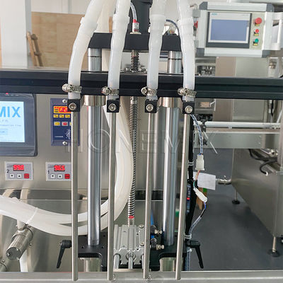 オートボトル液体詰め機 口洗浄用のサーボ制御