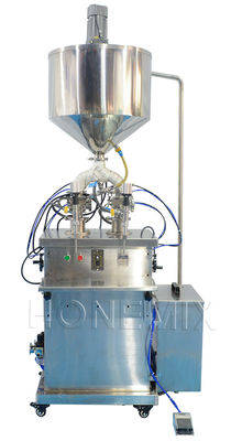 2頭 化粧品 唇の総詰め装置 バセリン加熱詰め機