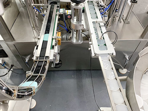 自動化粧クリーム詰め機 ローータリーボトル詰め機